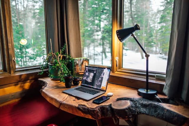 The energy doubles when working in a beautiful space.